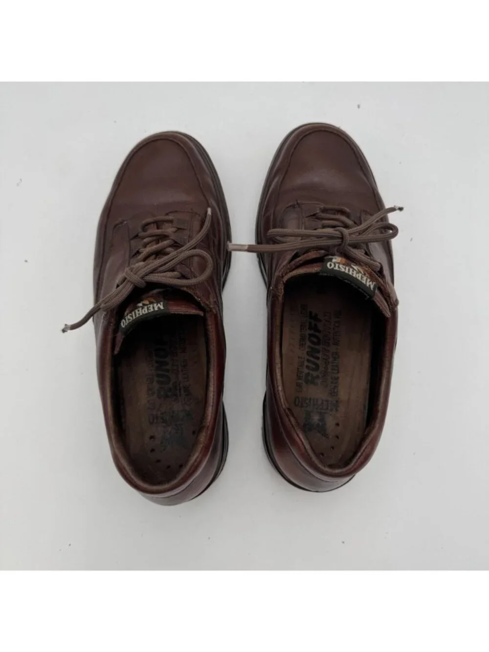 Mephisto Match Runoff Air Jet Shoes Mens 11 Brown Leather Walking Sneakers